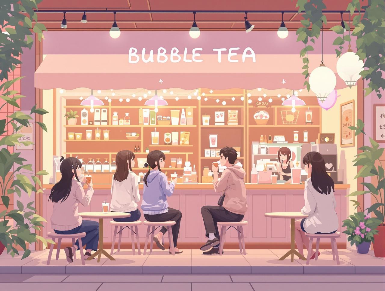 魔改短剧 - 奶茶店奇遇记